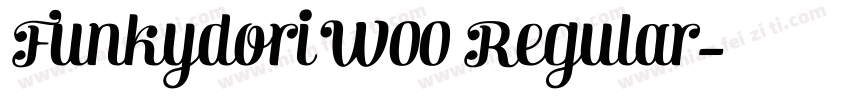 Funkydori W00 Regular字体转换
